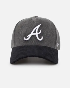 47 Brand Atlanta Braves 'Apollo Corduroy' Offside DT Snapback Black