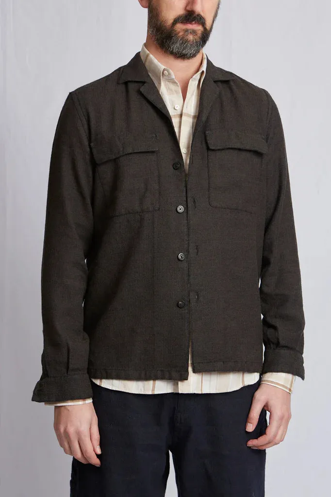 ABCL Brown Hemp Amedeo Overshirt