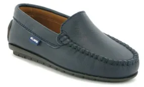 Altanta Moccasin Dark Navy Blue Smooth Leather Loafer