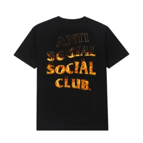 Anti Social Social Club A Fire Inside Tee Black