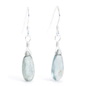 Aquamarine Earrings with Sterling Silver Earwires