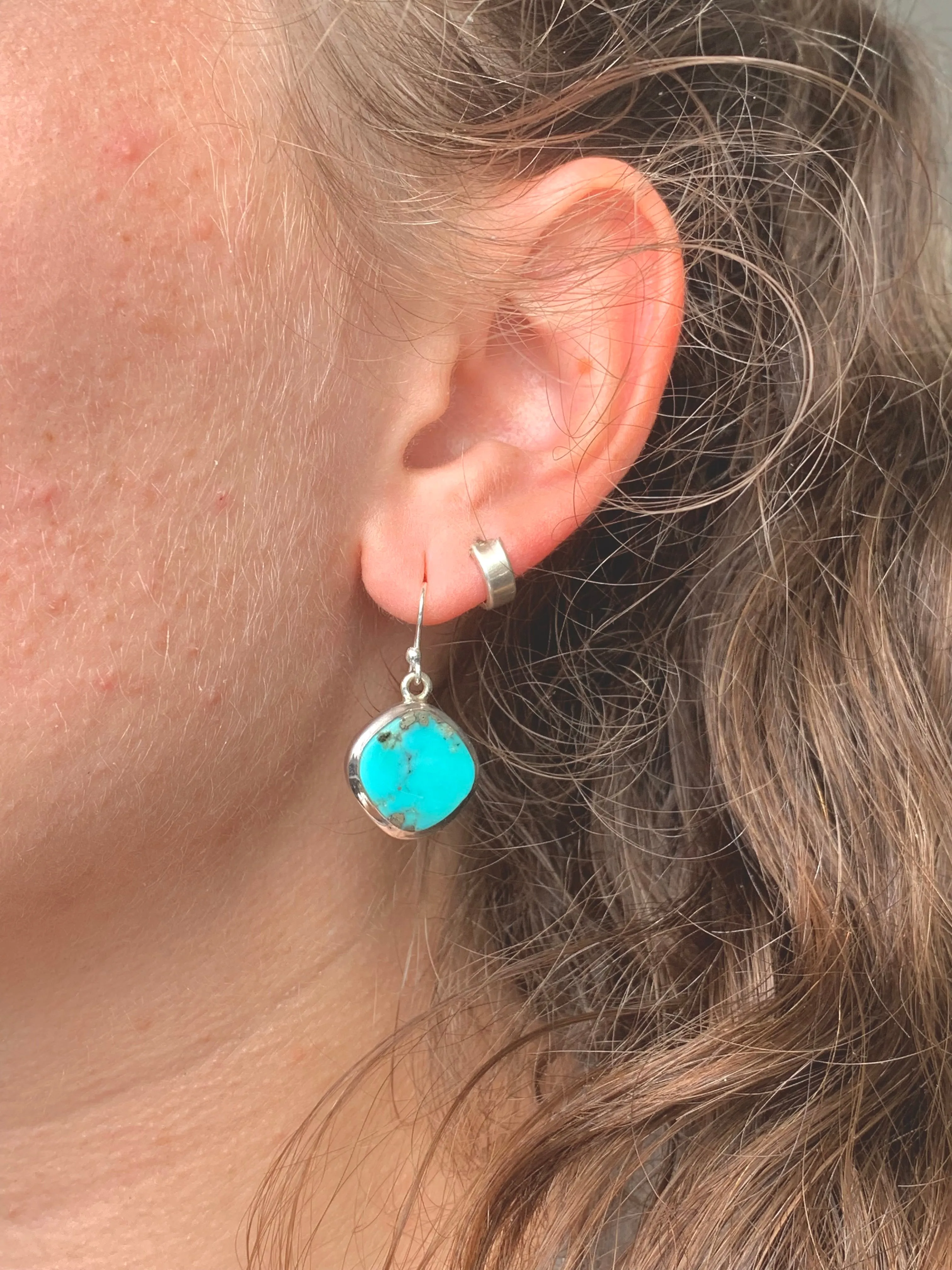 Arizona Turquoise Naevia Earrings - Lozenge