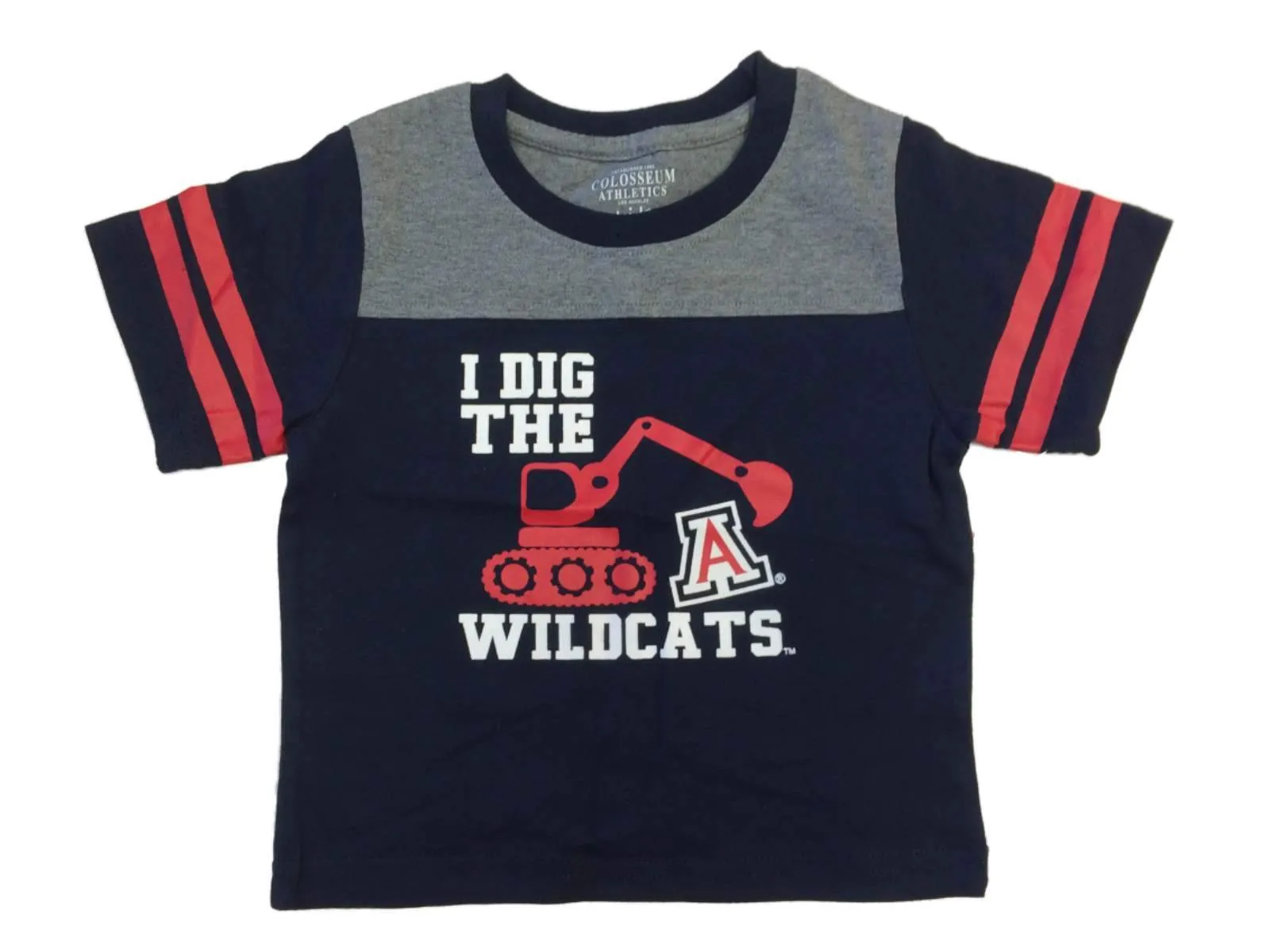 Arizona Wildcats Colosseum INFANT Boy's Navy & Red Short Sleeve T-Shirt (6-12M)