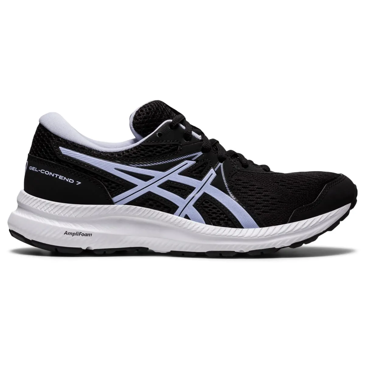 ASICS Gel-Contend 7 Black Lilac Fashion Lace Up Tennis Sport Running Shoes 8