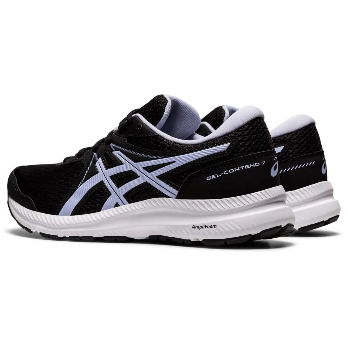 ASICS Gel-Contend 7 Black Lilac Fashion Lace Up Tennis Sport Running Shoes 8