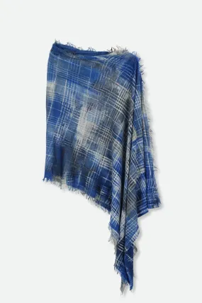 BALI IN HAND DYED CARRIAGI CASHMERE FRINGE CERULEAN LINEA