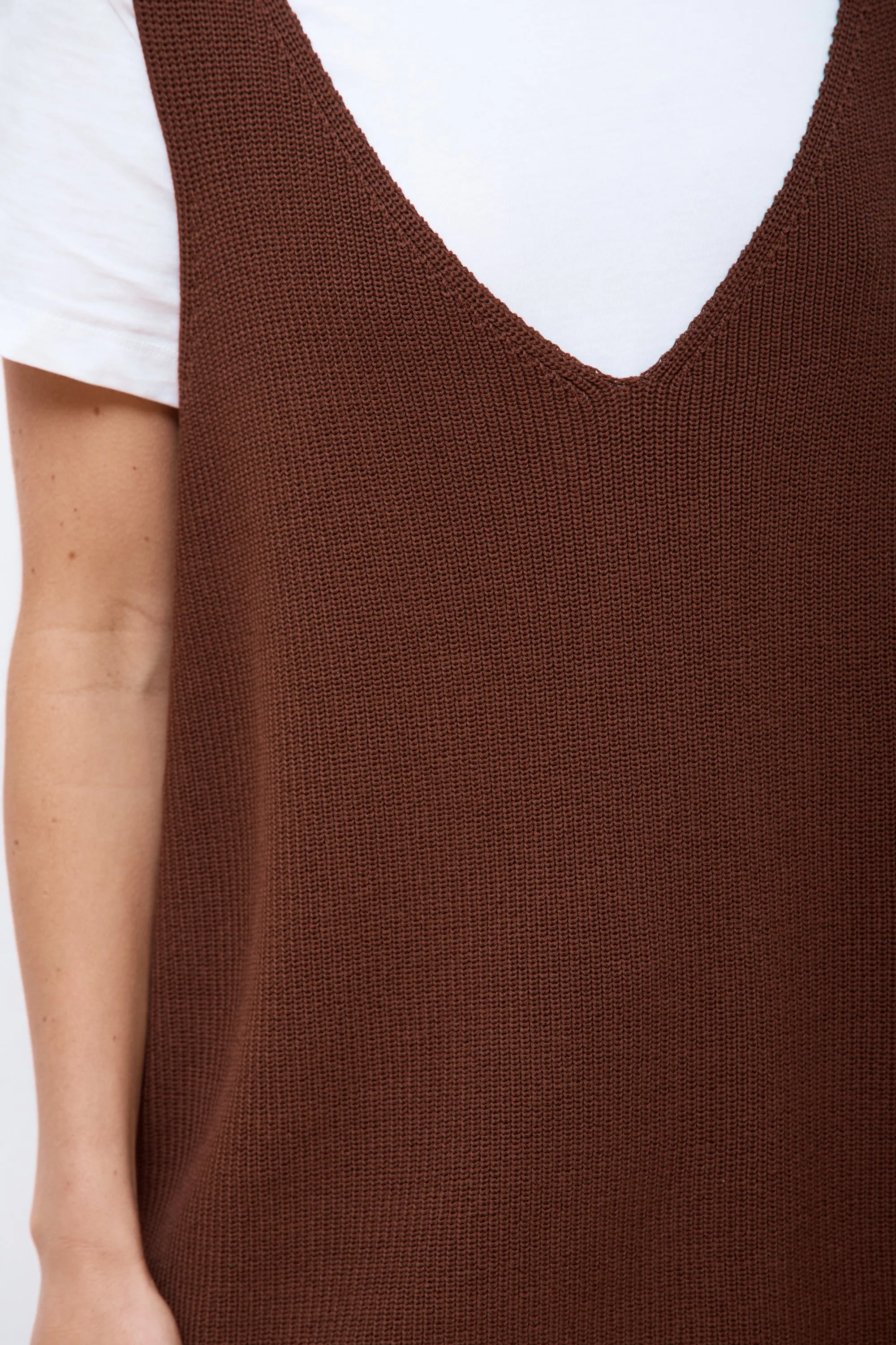 Bara Rib Vest Carob Brown