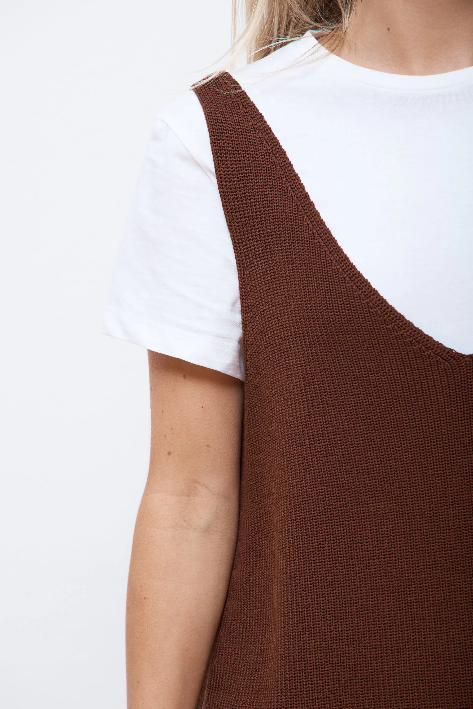 Bara Rib Vest Carob Brown