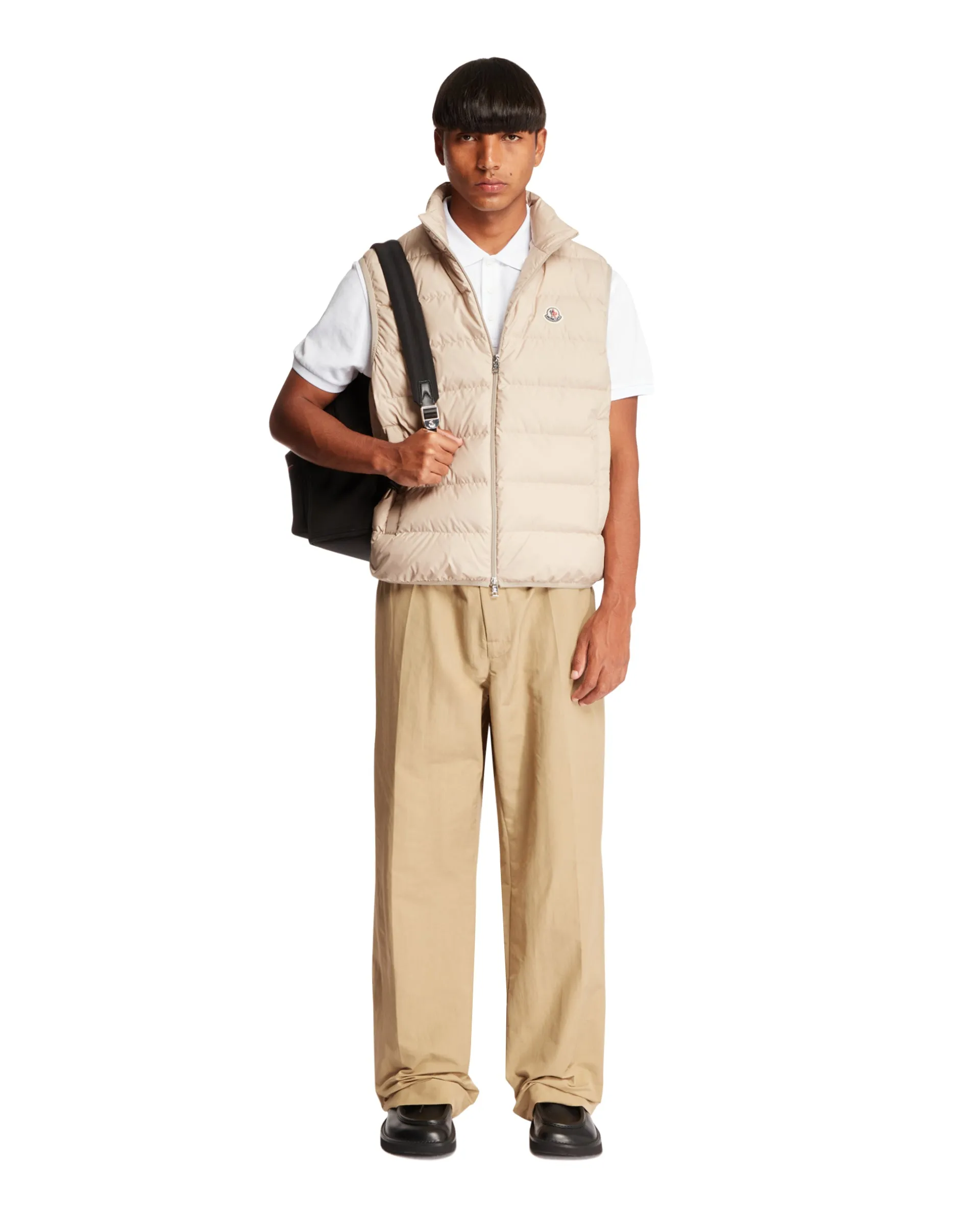 Beige Contrin Padded Vest