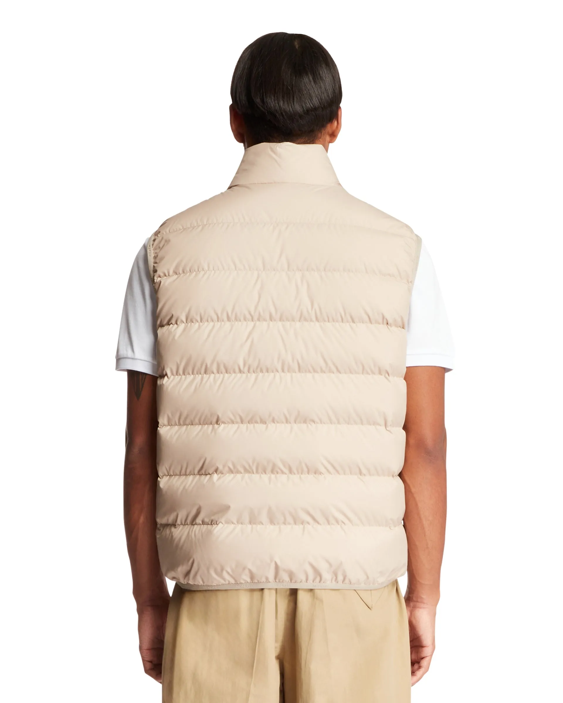 Beige Contrin Padded Vest