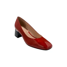 Berry Fire Red Patent Pump