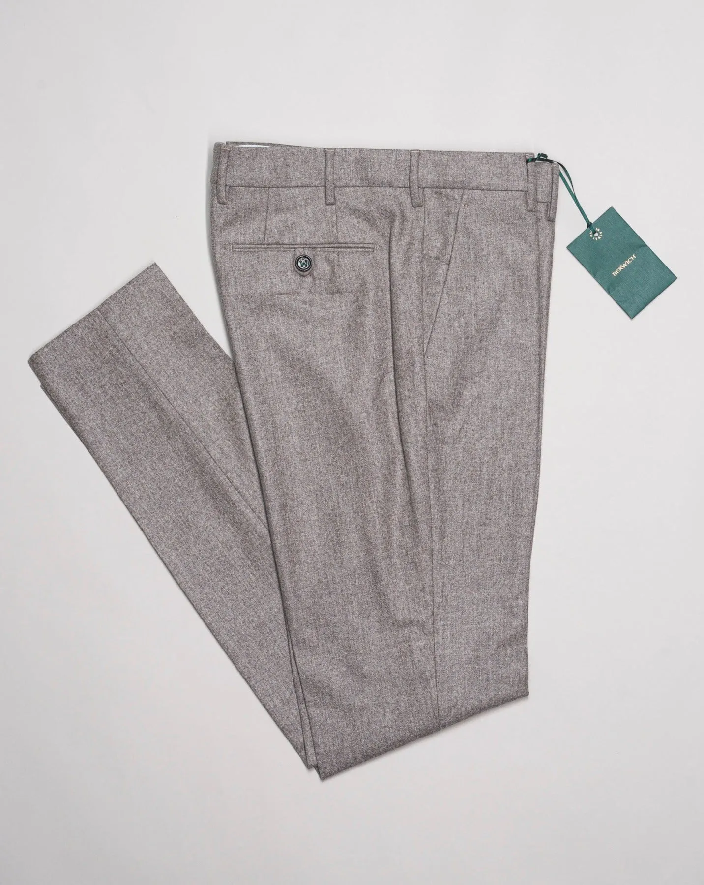 Berwich Morello VBC Flannel Trousers / Beige