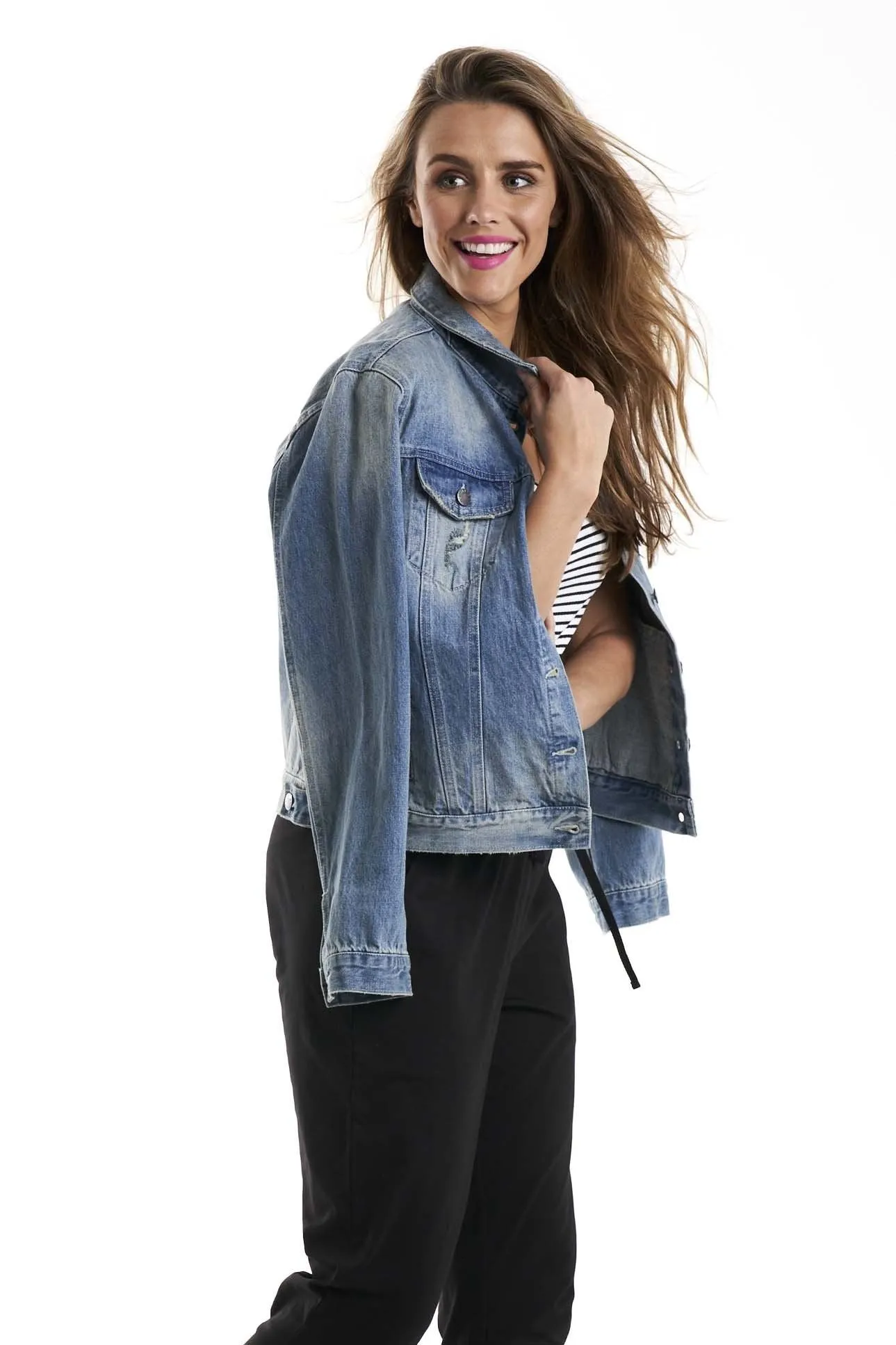 Betty Basics Hudson Denim Jacket in Vintage Wash