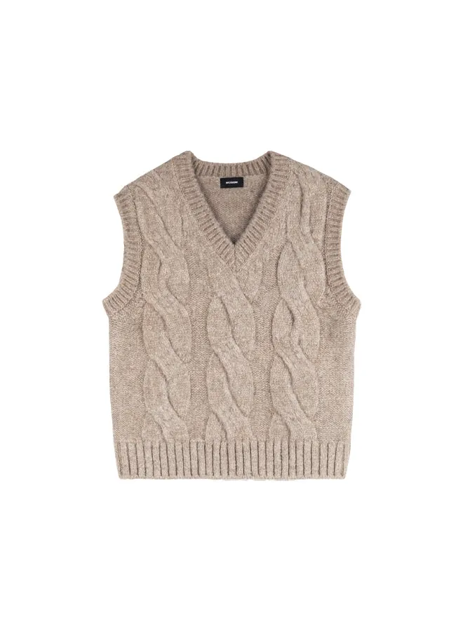 Cable Knit Vest