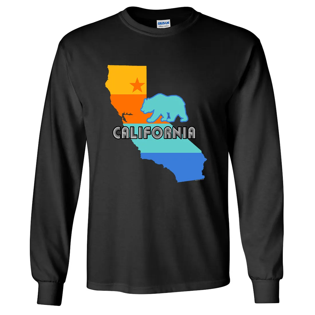 California Bear State Stripes Long Sleeve Shirt