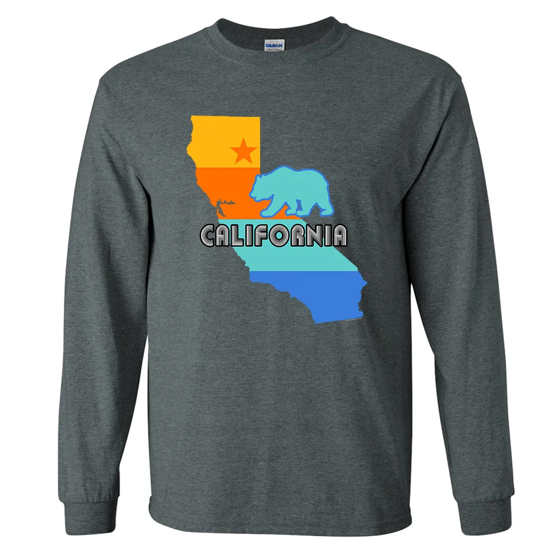 California Bear State Stripes Long Sleeve Shirt