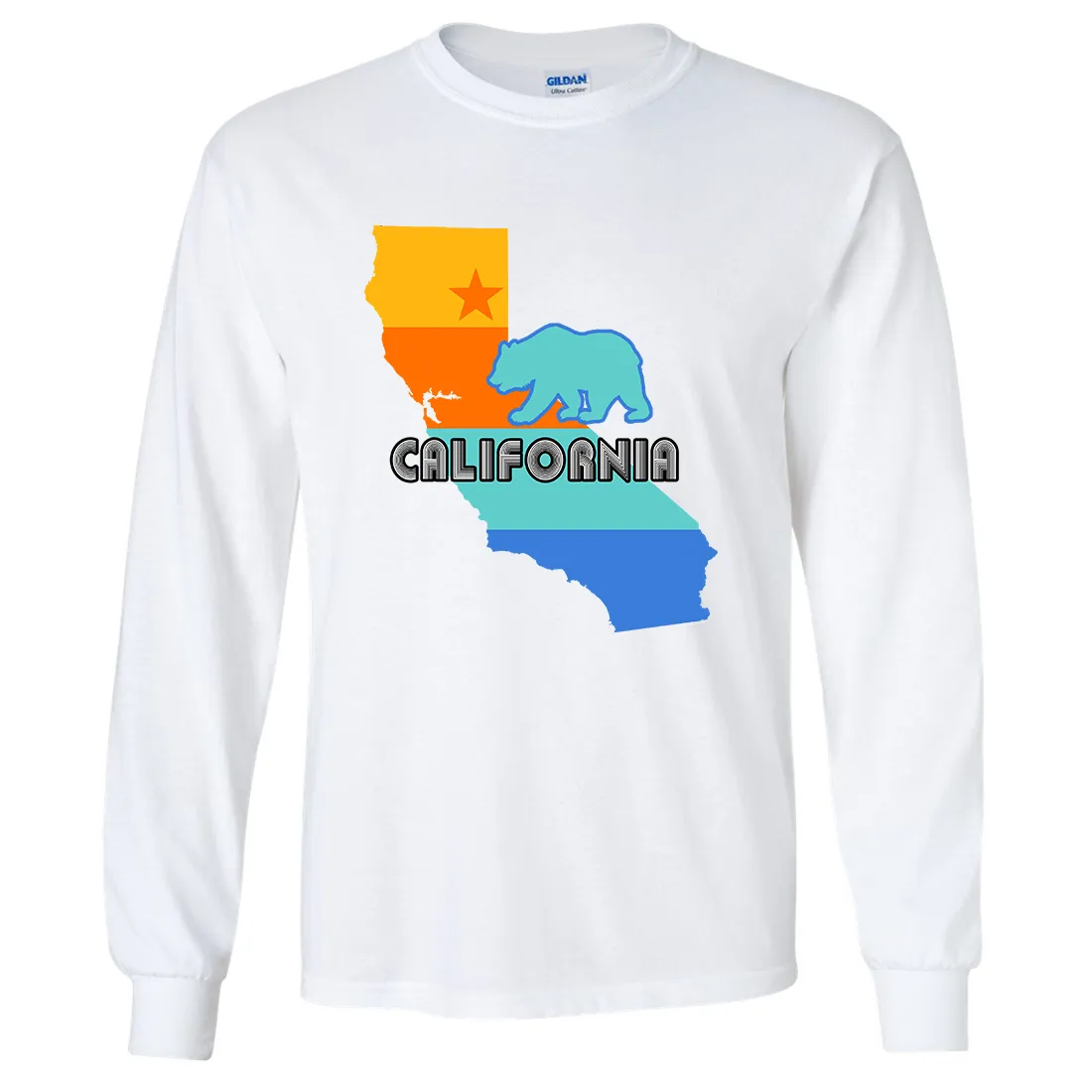 California Bear State Stripes Long Sleeve Shirt