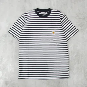 Carhartt WIP Seidler Pocket Tee - Black / White