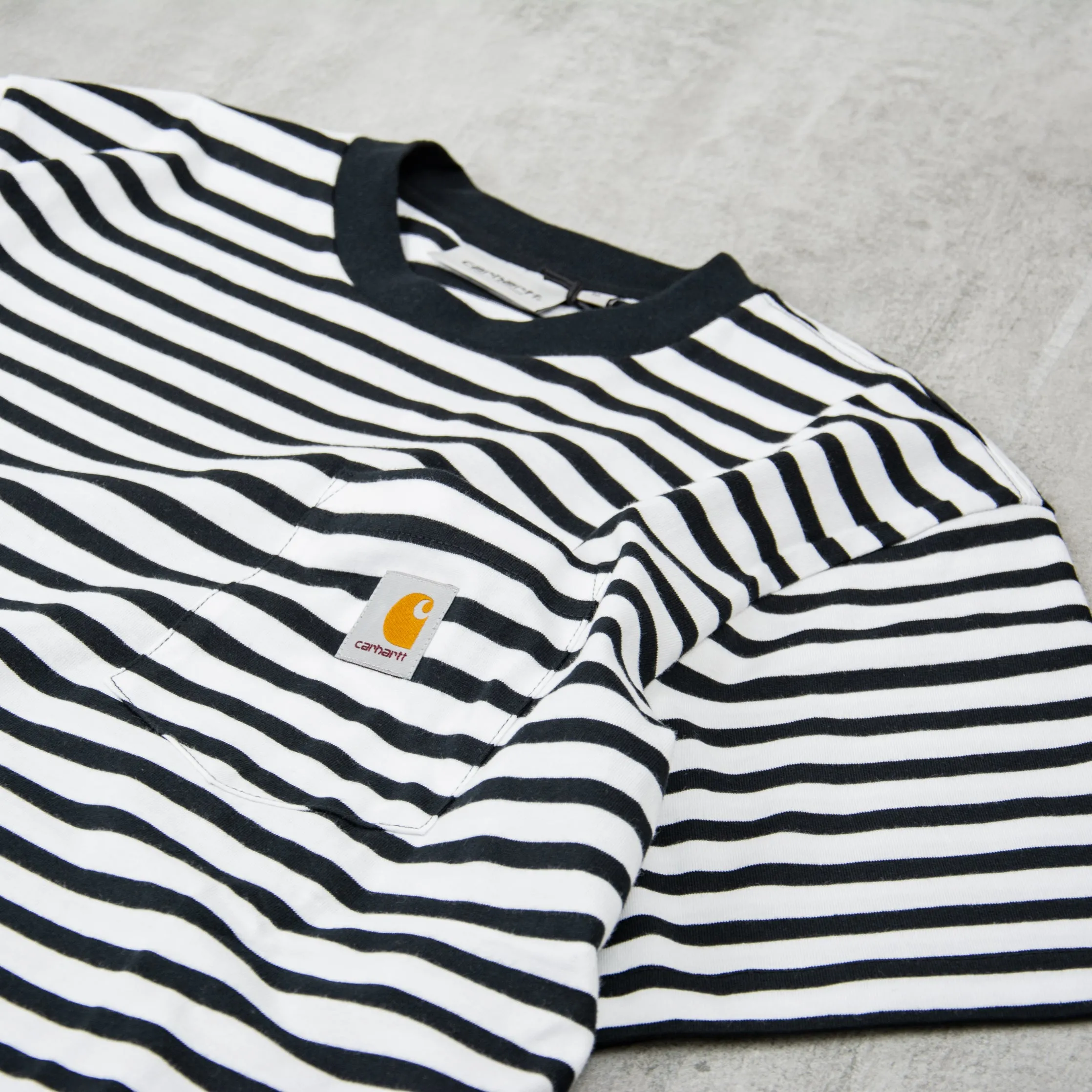 Carhartt WIP Seidler Pocket Tee - Black / White