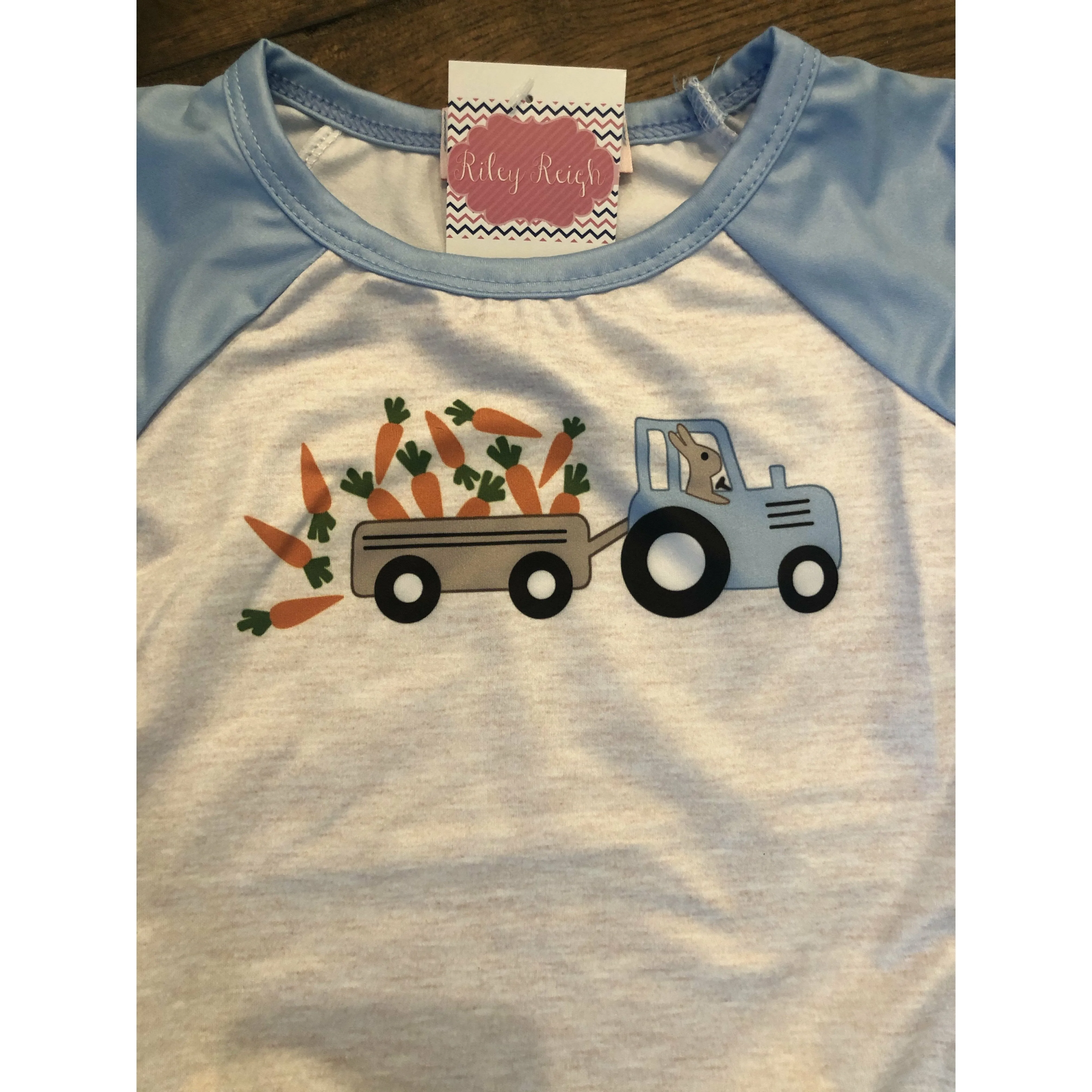 Carrot Tractor Raglan