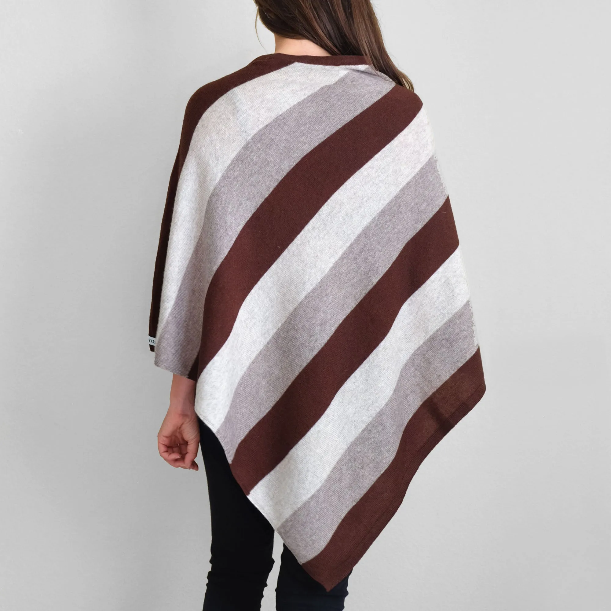 Cashmere Poncho - Café Latte