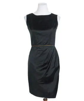 Chanel Black Satin & Silk Dress sz 2