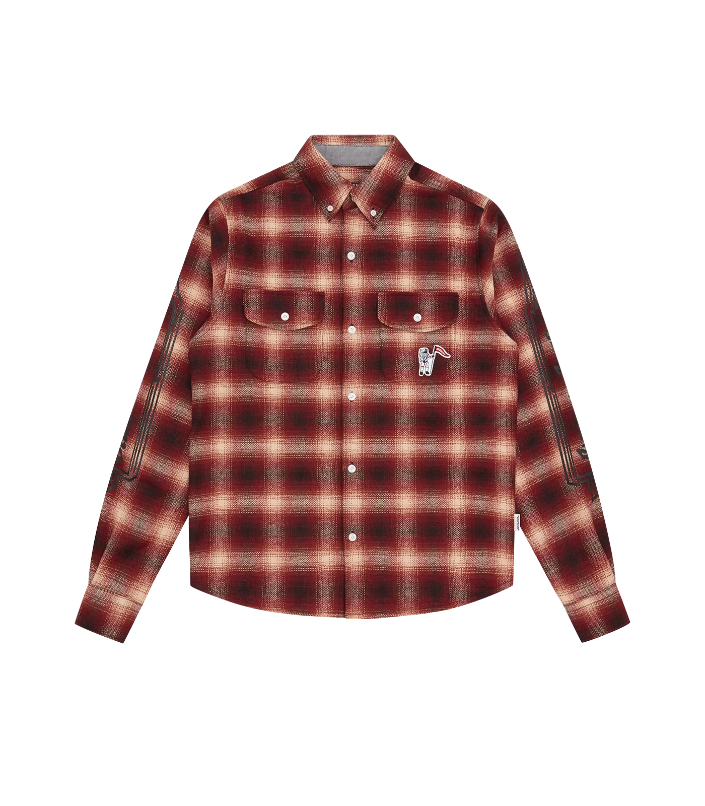 CHECK L/S SHIRT - RED