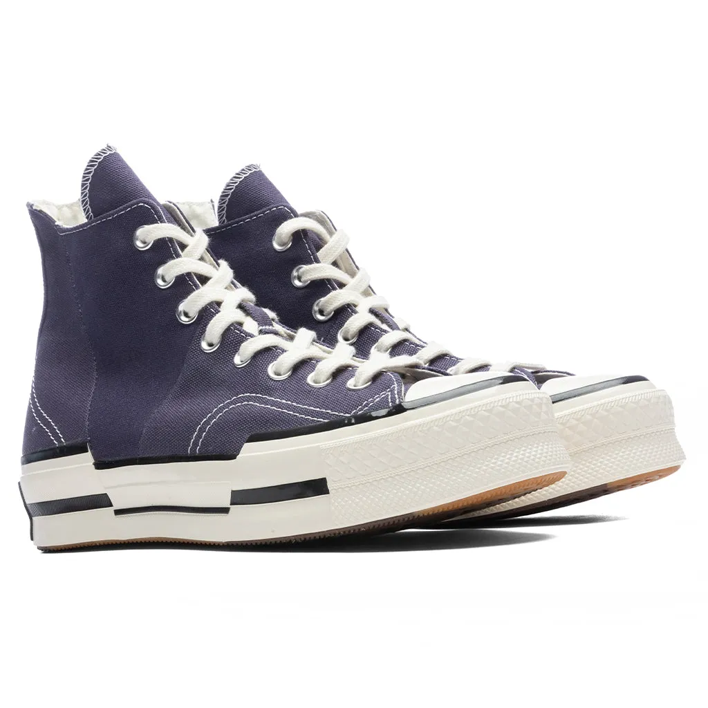 Chuck 70 Plus HI - Dark Raisin/Egret/Black