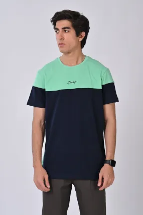 COLOR BLOCKING TEE