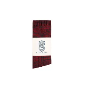 Concepts Slub Socks (Maroon/Navy)