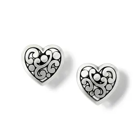 Contempo Heart Post Earrings