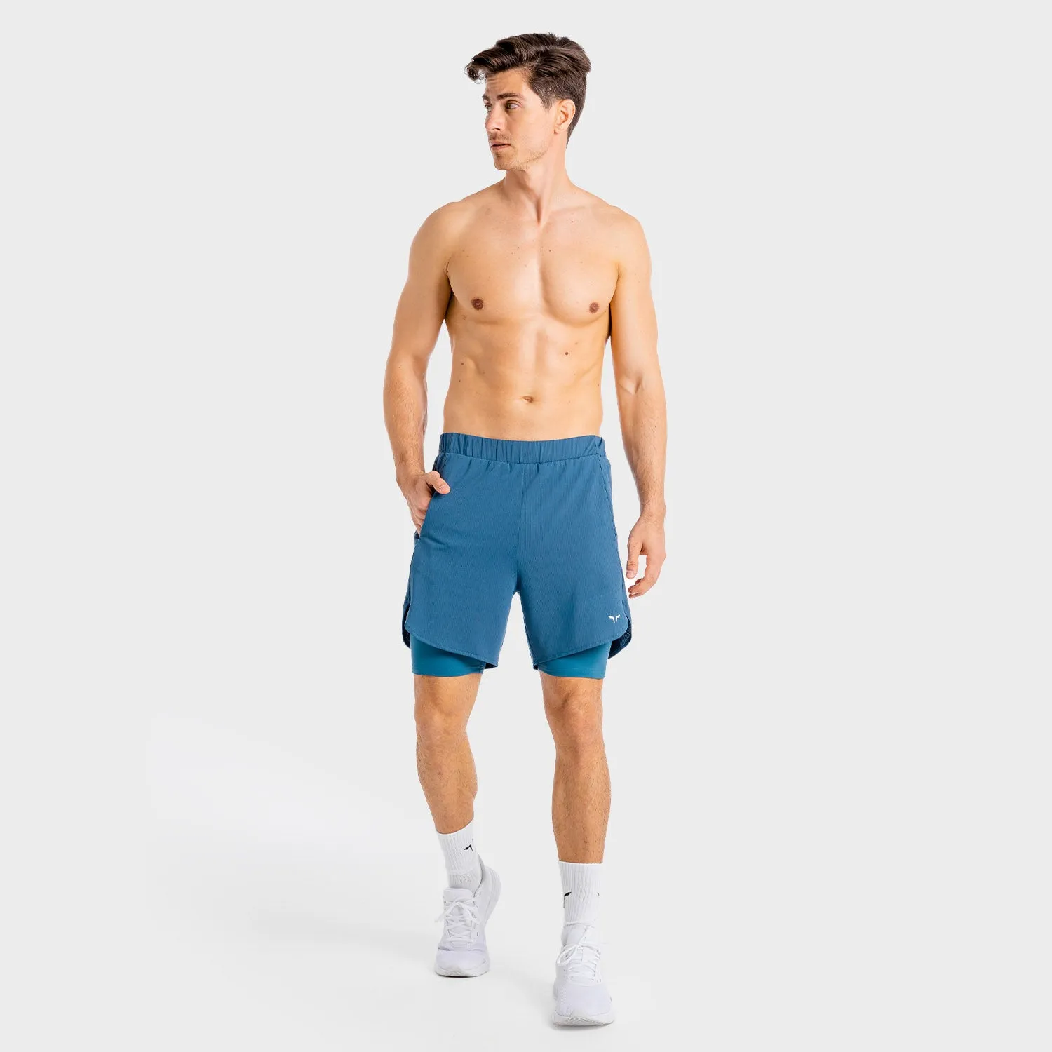 Core Mesh 2-in-1 Shorts - Slate