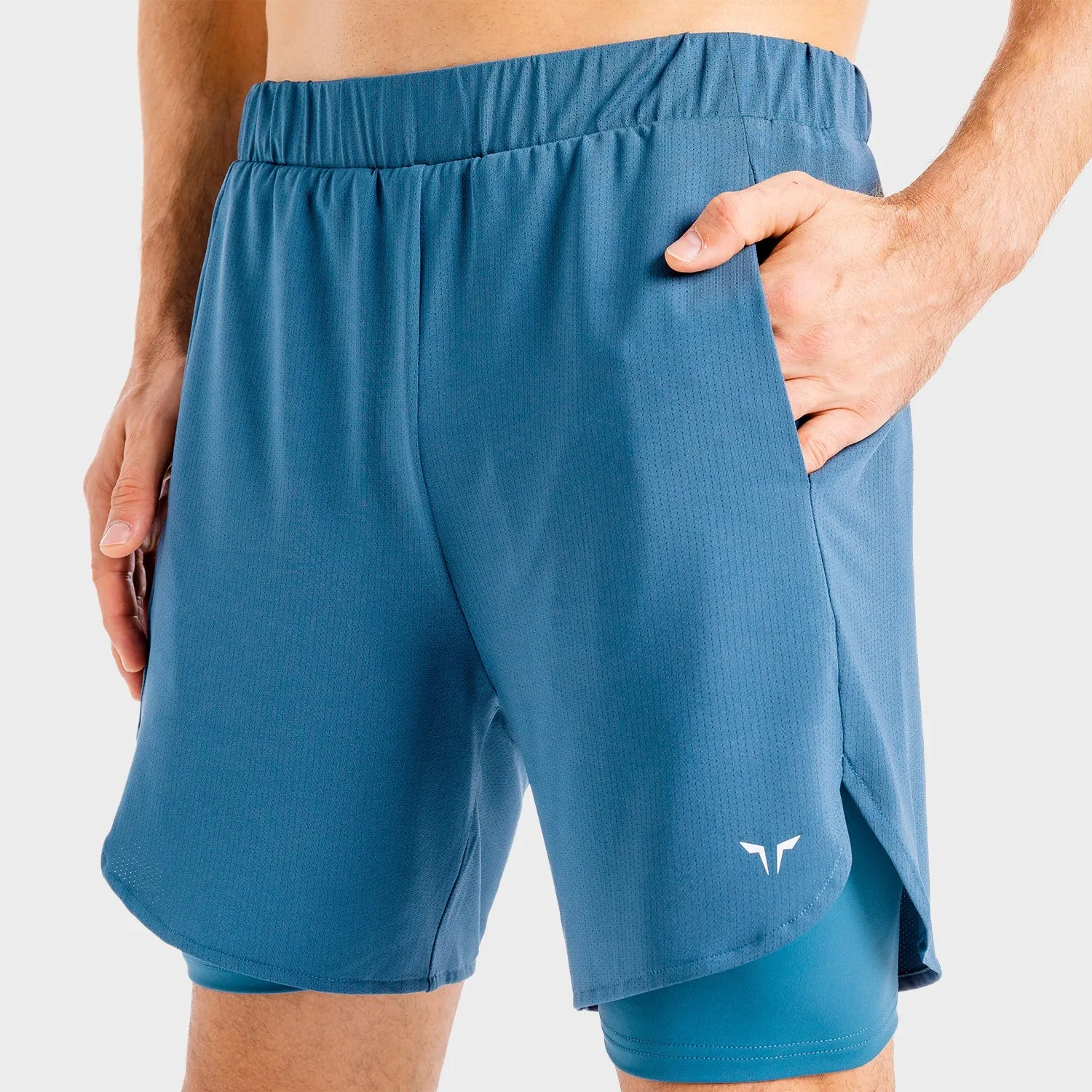 Core Mesh 2-in-1 Shorts - Slate