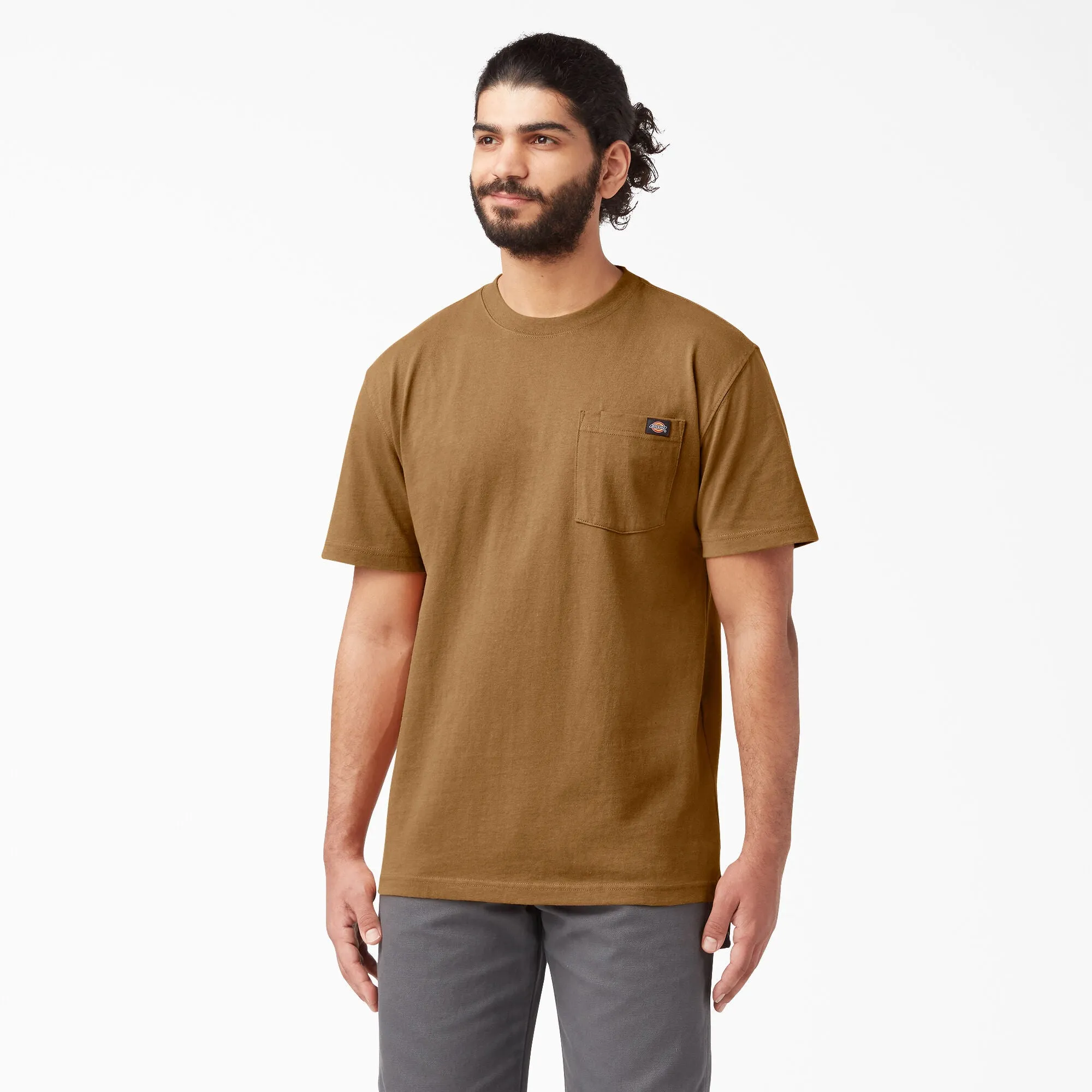 Dickies - Heavyweight Short Sleeve Pocket T-shirt - Brown Duck