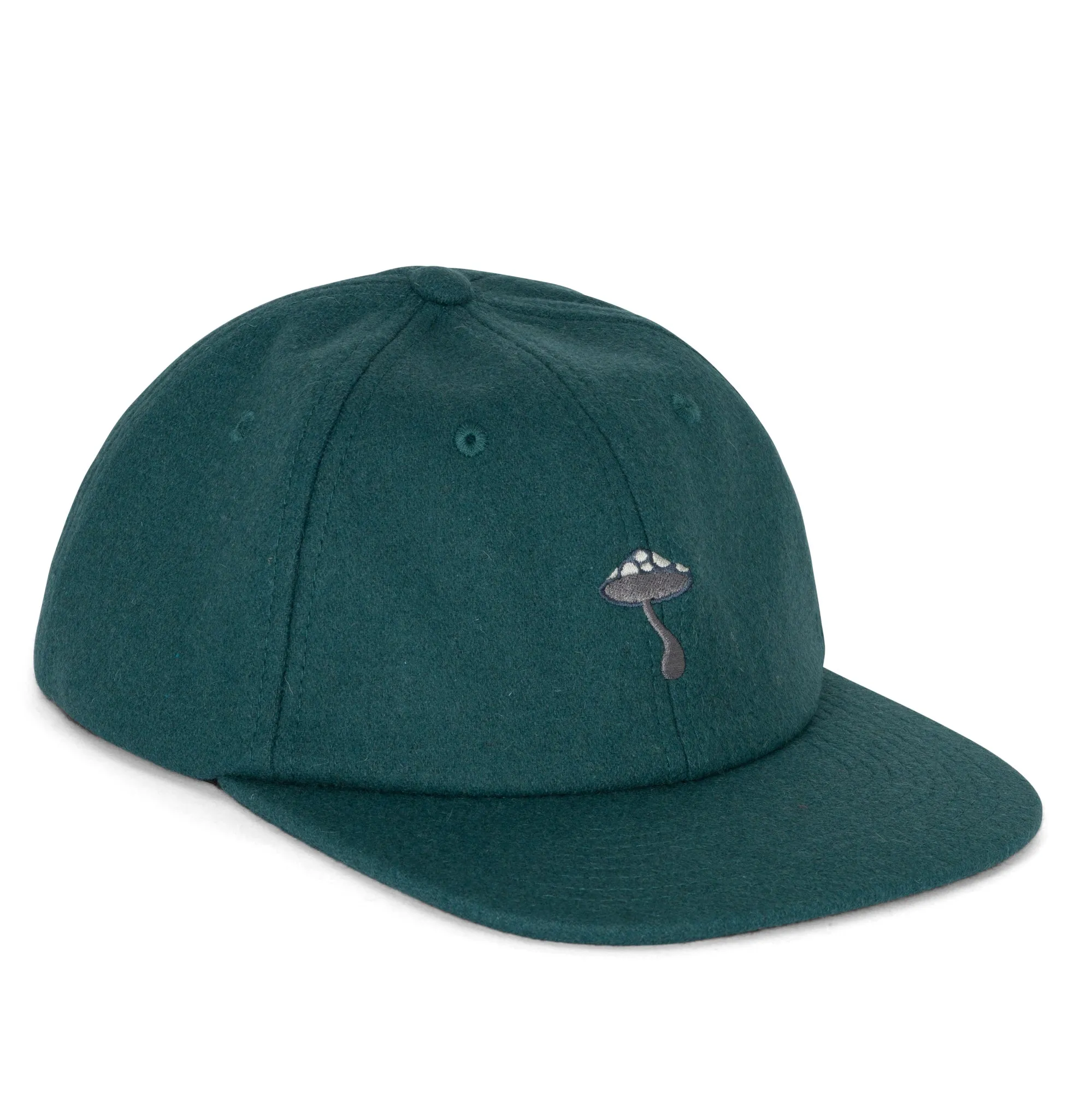 Euphoria Wool Velcro 6 Panel Hat (Alpine Green)