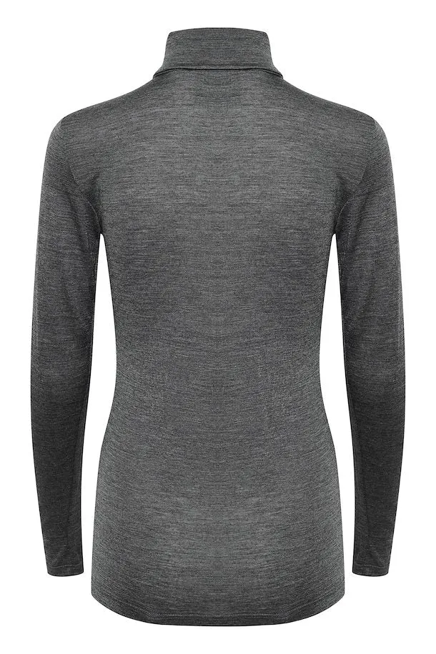 EW The Dgrey Melange Rollneck Top