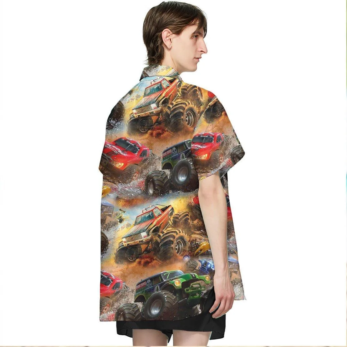 Gearhuman 3D Monster Truck Hawaii Shirt