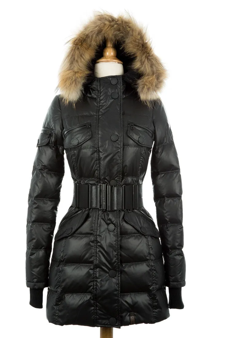 Gloria Puffer Coat With Fur Trim