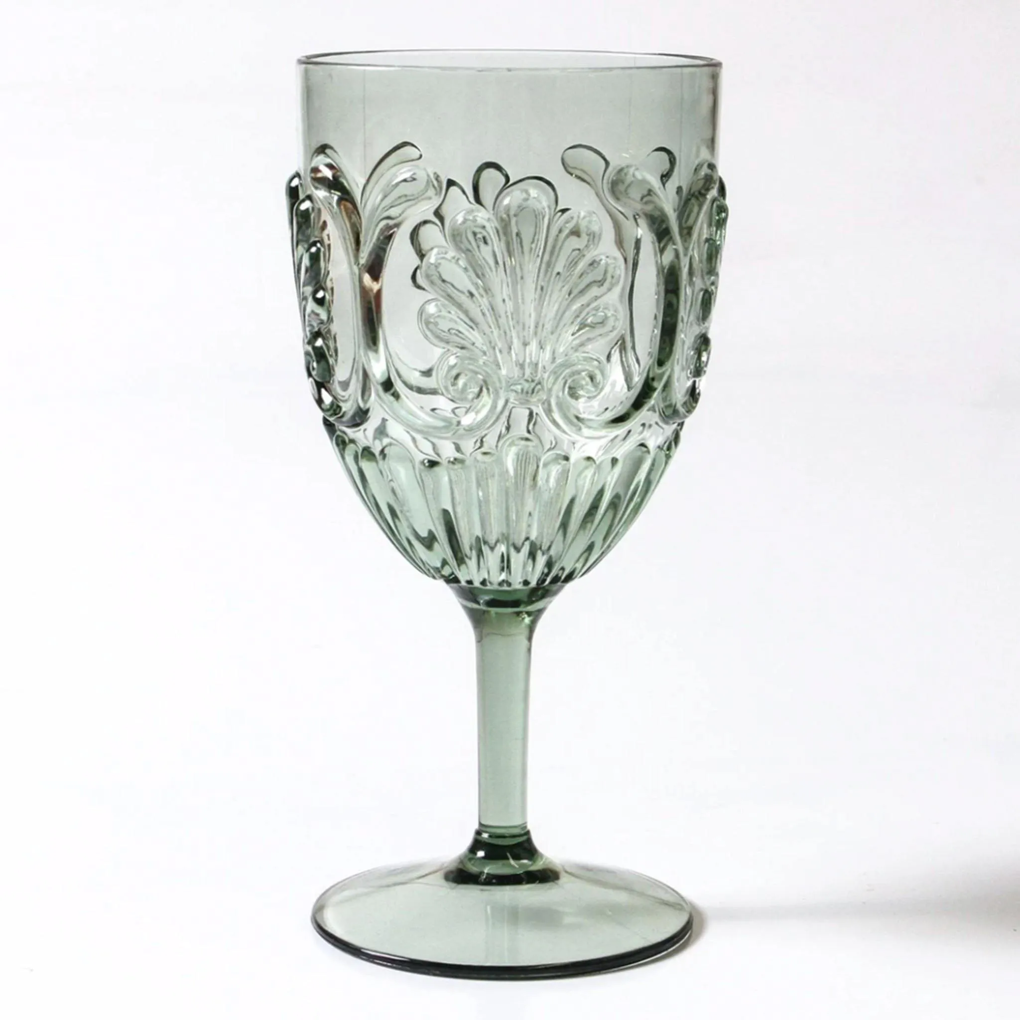 Green Acrylic Wine Glass