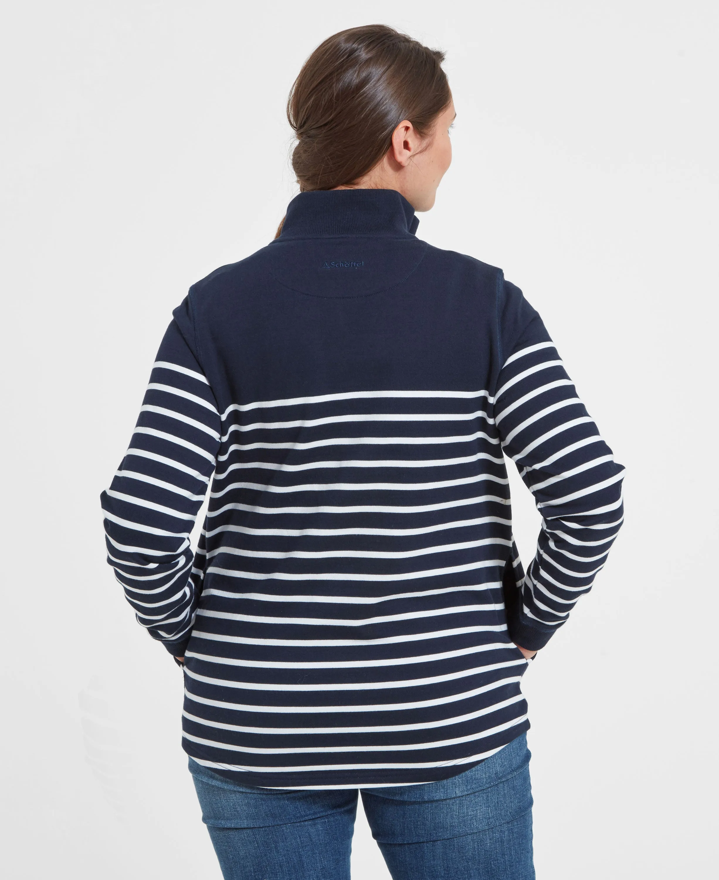 Hope Cove Sweatshirt - Navy Stripe