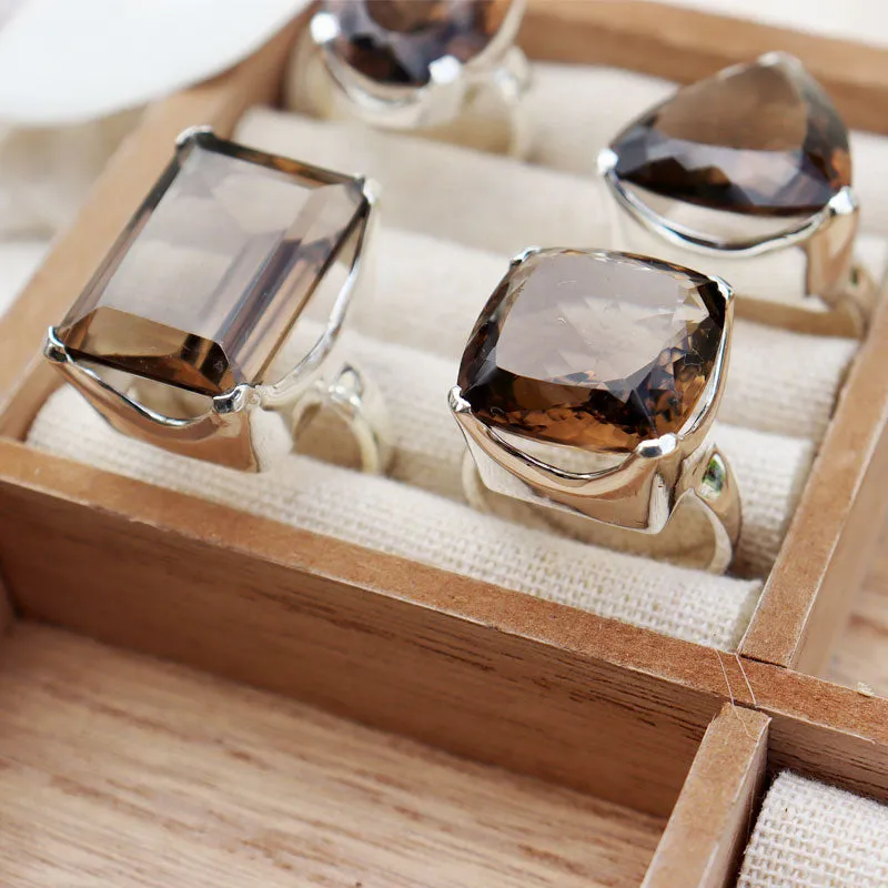 Indiana Smoky Quartz Chunky Ring