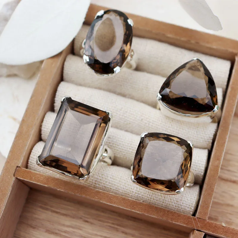 Indiana Smoky Quartz Chunky Ring