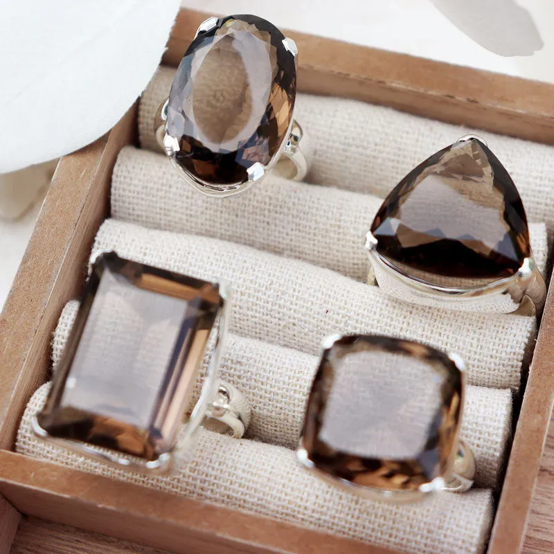 Indiana Smoky Quartz Chunky Ring