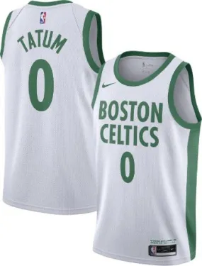 Men's Boston Celtics Jayson Tatum City Jersey White