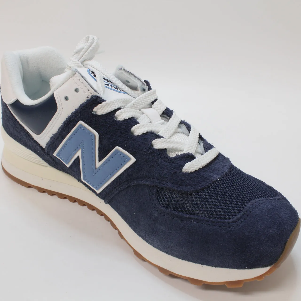 Mens New Balance 574 Dark Navy Blue White Uk Size 8