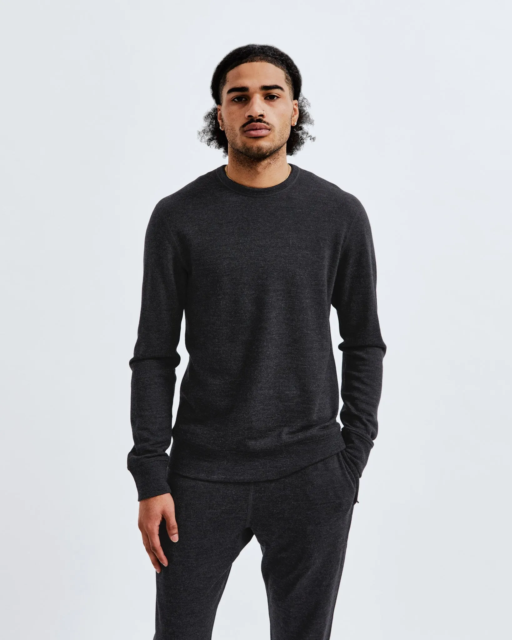 Merino Terry Crewneck