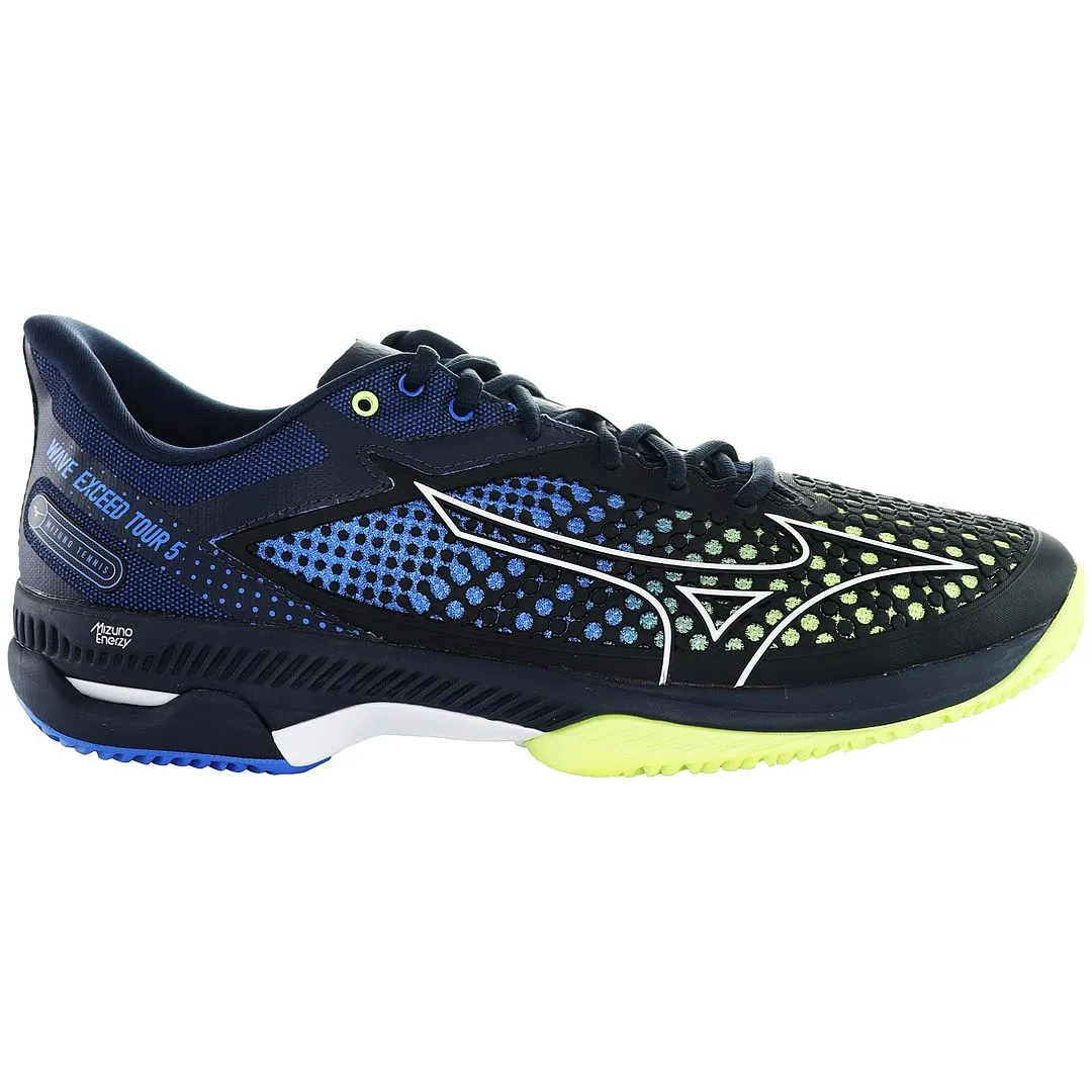 Mizuno Wave Exceed Tour 5 CC Mens Blue Tennis Trainers