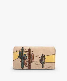 Montana West Cactus Embroidered Wallet