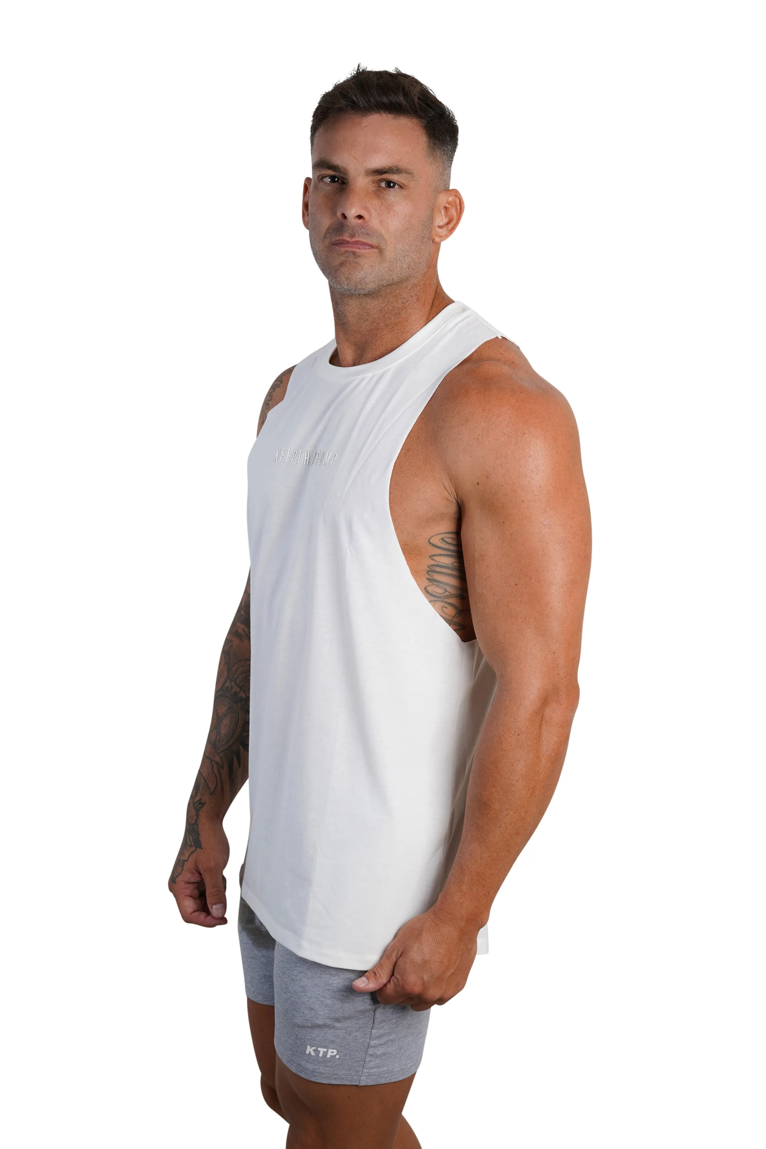 Muscle Tank - White