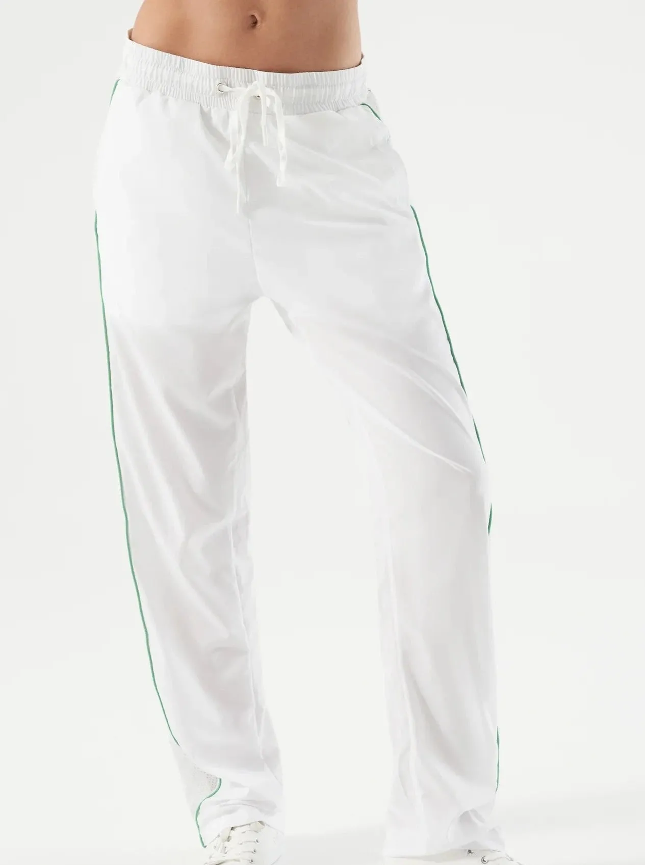 NUX Martina Tear Away Pant - White/Green